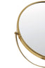 Mirror on base 33x12,5x48 cm RIESCO marble white-gold