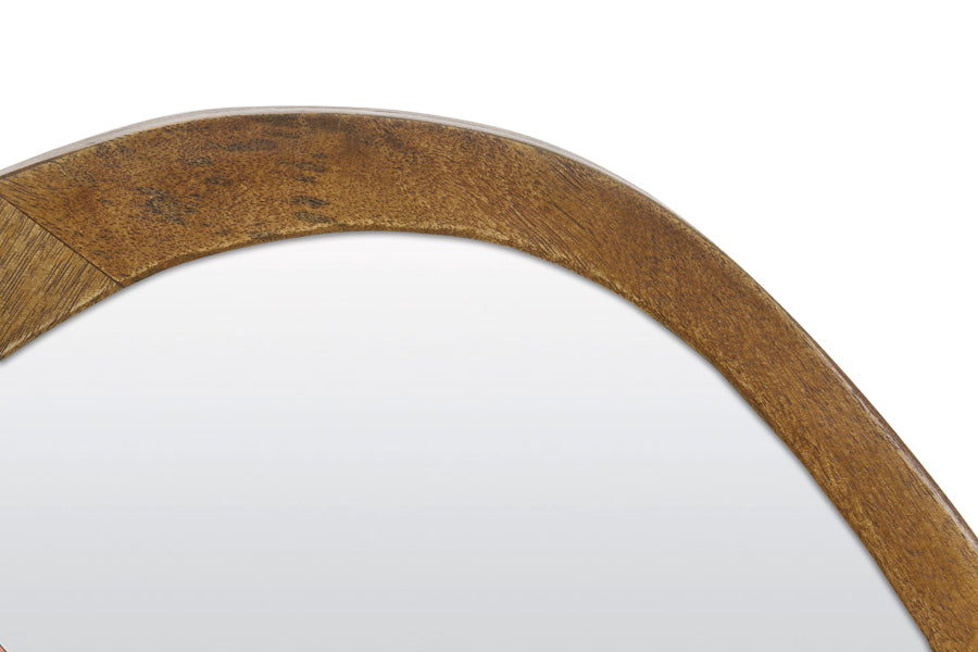 Mirror 80x5x70 cm SONORA wood oil brown