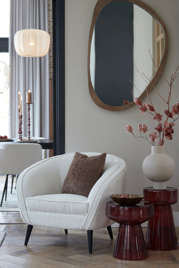 Mirror 120x5x80 cm SONORA matt dark brown