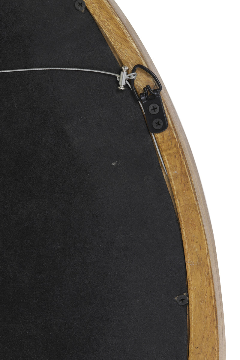 Mirror 120x5x80 cm SONORA wood oil brown