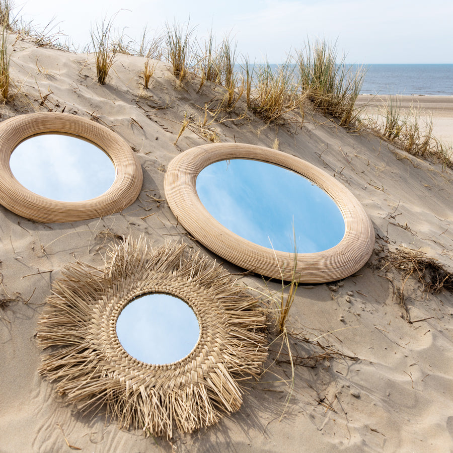 Mirror 109,5x4,5 cm PIEDRE rattan natural