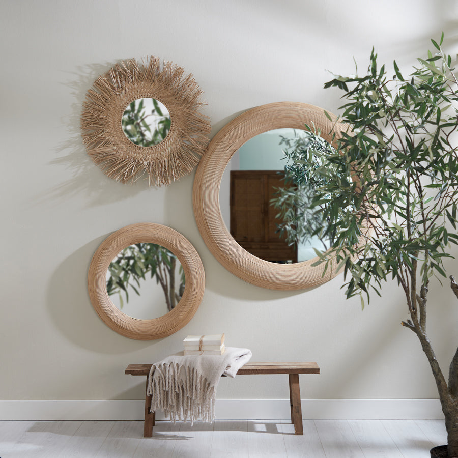 Mirror 109,5x4,5 cm PIEDRE rattan natural