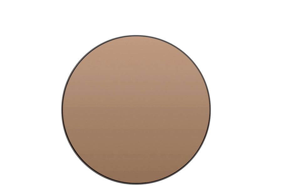 Mirror 70 cm ESPEJO brown glass+black
