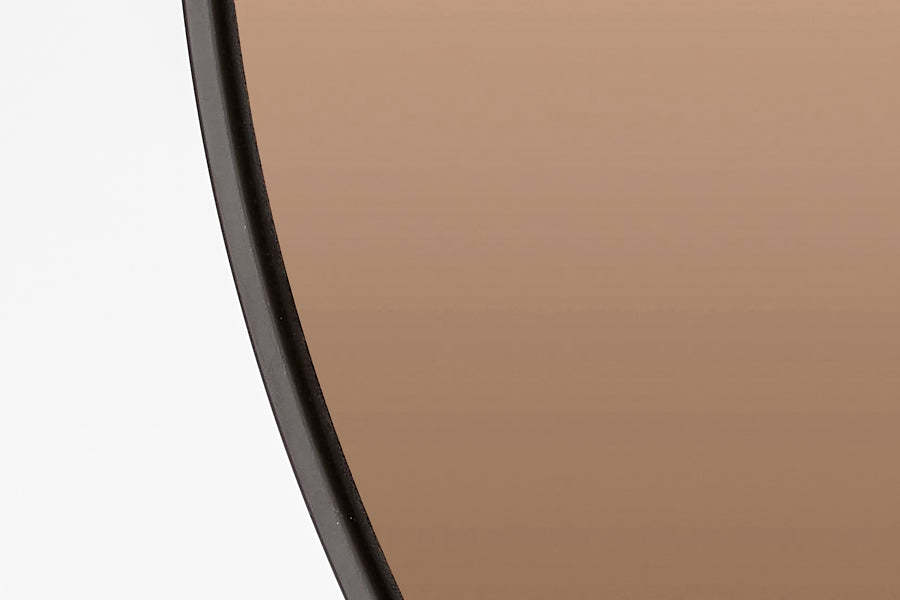 Mirror 70 cm ESPEJO brown glass+black