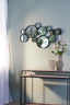Mirror 99x3,5x57,5 cm CIELO circles matt black