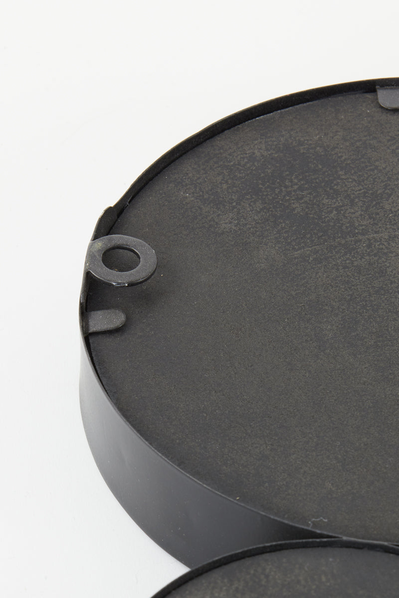 Mirror 99x3,5x57,5 cm CIELO circles matt black