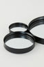 Mirror 99x3,5x57,5 cm CIELO circles matt black