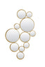Mirror 99x3,5x57,5 cm CIELO circles gold