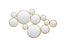 Mirror 99x3,5x57,5 cm CIELO circles gold