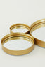 Mirror 99x3,5x57,5 cm CIELO circles gold