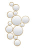 Mirror 127x3,5x64,5 cm CIELO circles gold