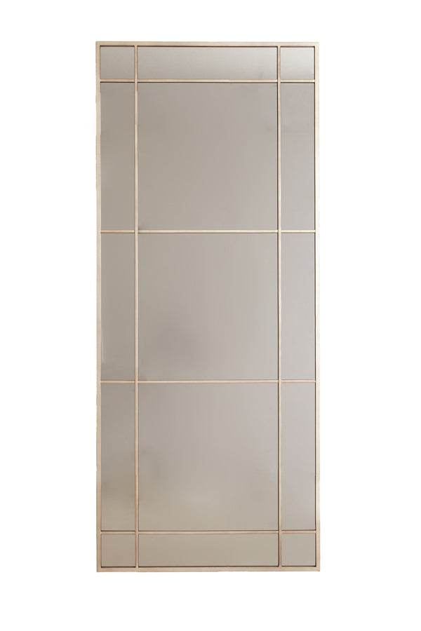 Mirror 77x3x183 cm RINCON smoked glass+gold