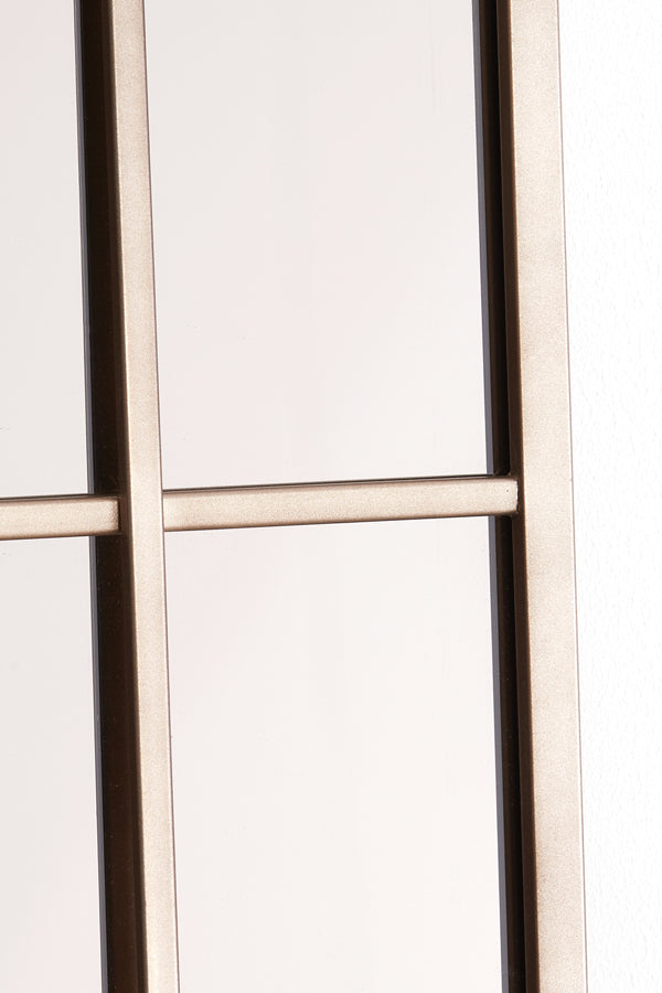 Mirror 50x3x150 cm RINCON smoked glass+gold