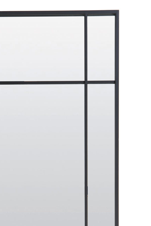 Mirror 50x3x150 cm RINCON clear glass+matt black
