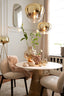 Mirror 40x1,5x100 cm LIBRA clear glass+gold