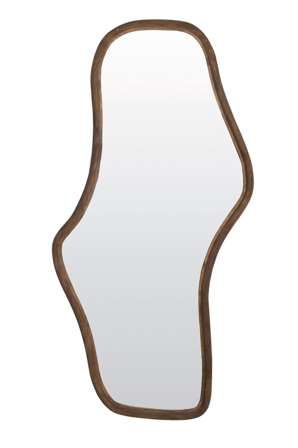 Mirror 80x5x161 cm CELANO wood matt dark brown