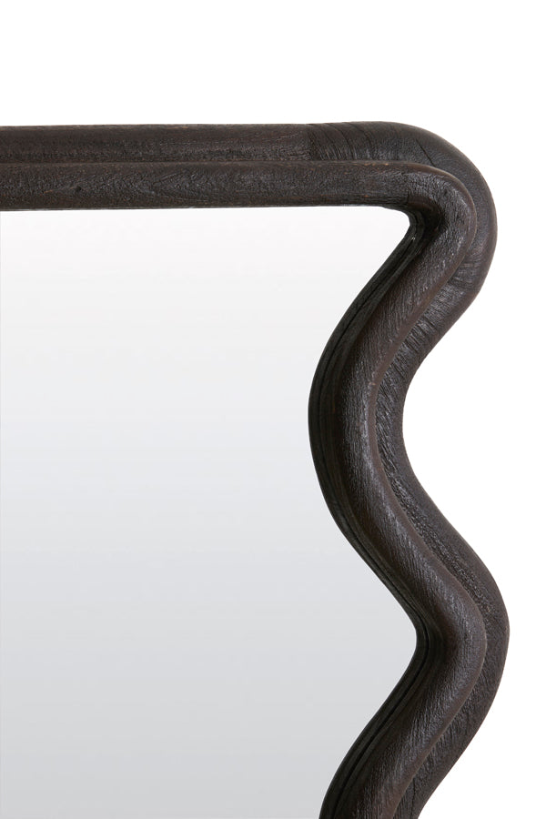 Mirror 62x6x120 cm ALIVA wood matt dark russet
