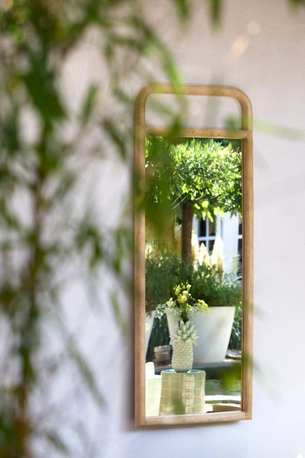 Mirror 70x4x180 cm ROMEO wood matt natural