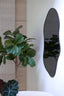 Mirror 59x1,5x120,5 cm AZULA smoke glass+black