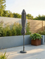 Crank and Tilt Rectangular Parasol - Grey