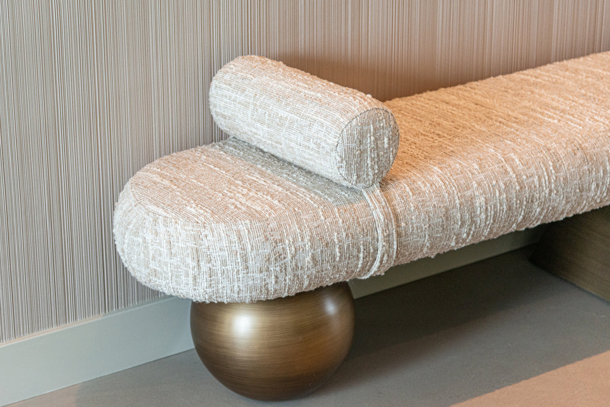Bench Alexander Jones beige angora (Geneva)