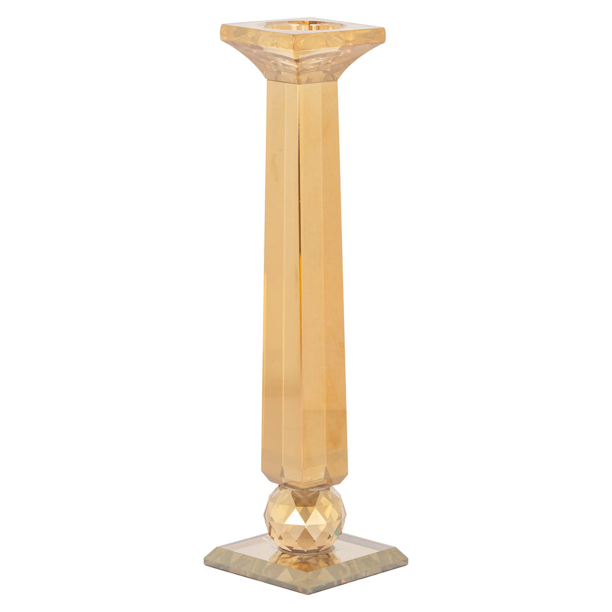 Candle holder Milou amber small