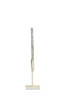 Ornament on base 35x12x50 cm GOUYA green agate+cream