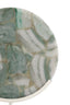 Ornament on base 35x12x50 cm GOUYA green agate+cream
