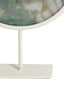 Ornament on base 35x12x50 cm GOUYA green agate+cream
