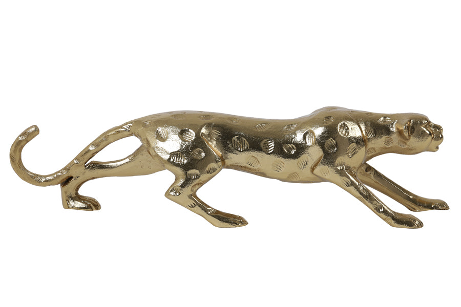 Ornament 53x12,5x13,5 cm PANTHER gold