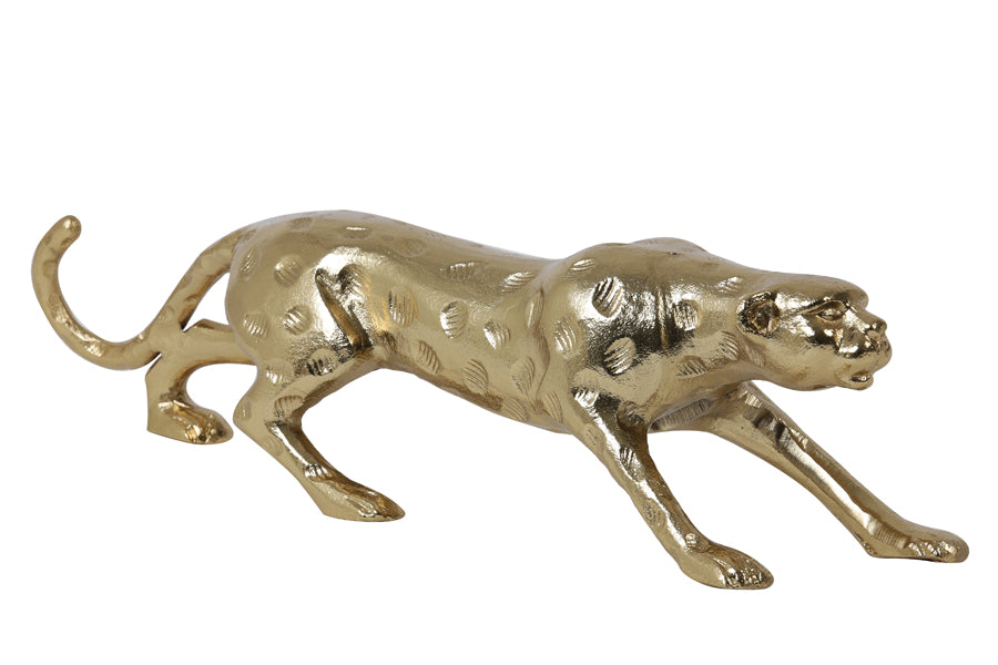 Ornament 53x12,5x13,5 cm PANTHER gold