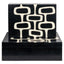 Storage box Lux black/white (Set of 2)