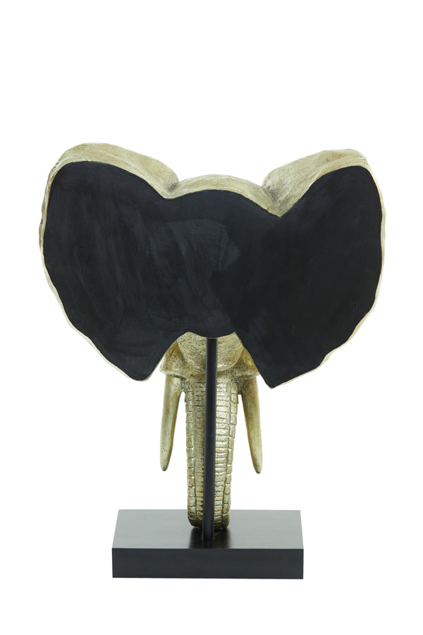 Ornament 38,5x19,5x49 cm ELEPHANT light gold