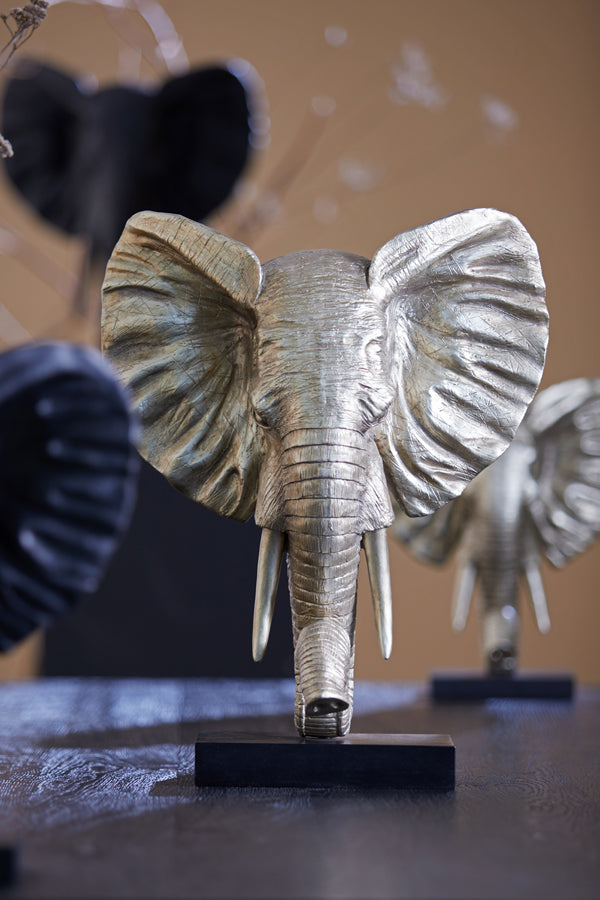 Ornament 38,5x19,5x49 cm ELEPHANT light gold
