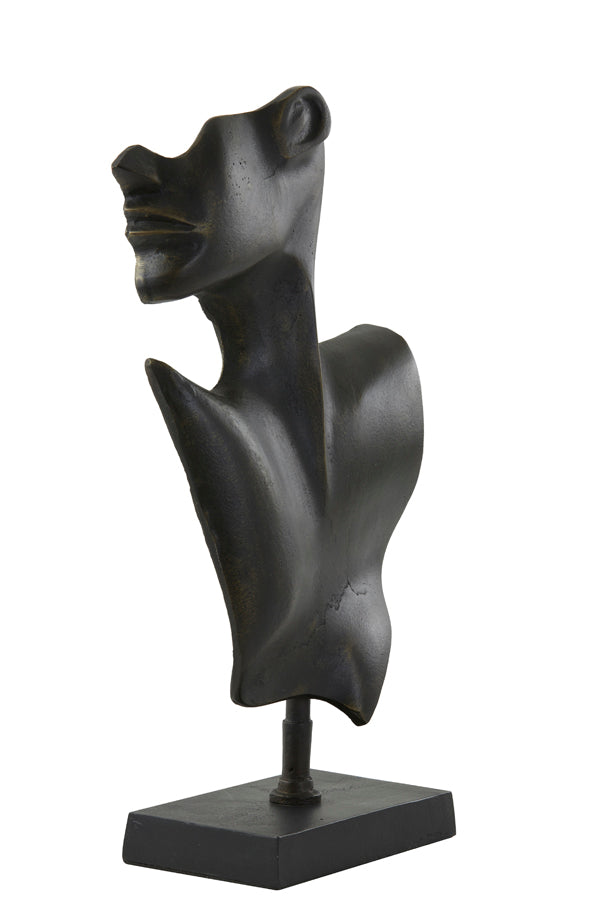 Ornament 23x11x45 cm FACE dark bronze-matt black