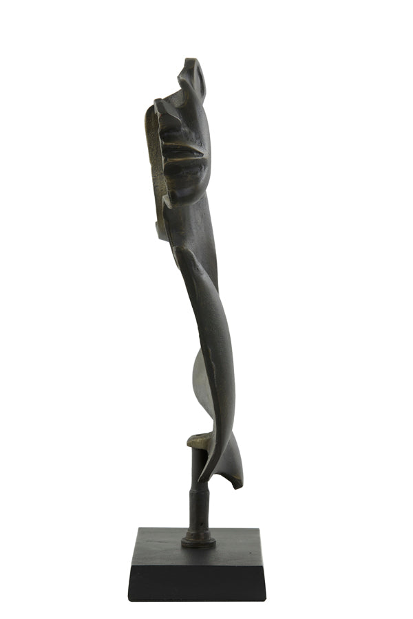 Ornament 23x11x45 cm FACE dark bronze-matt black
