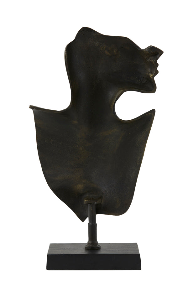 Ornament 23x11x45 cm FACE dark bronze-matt black