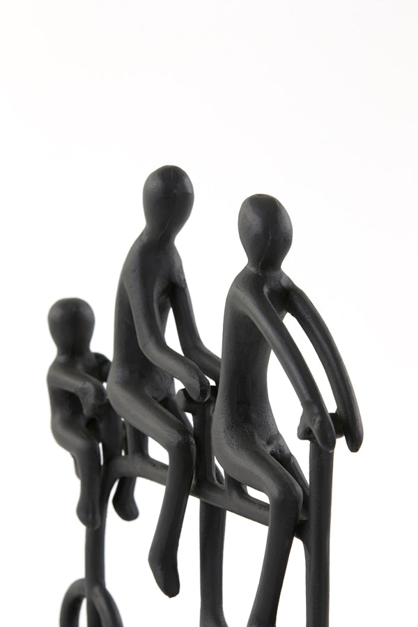 Ornament 35x7x32 cm CYCLE matt black