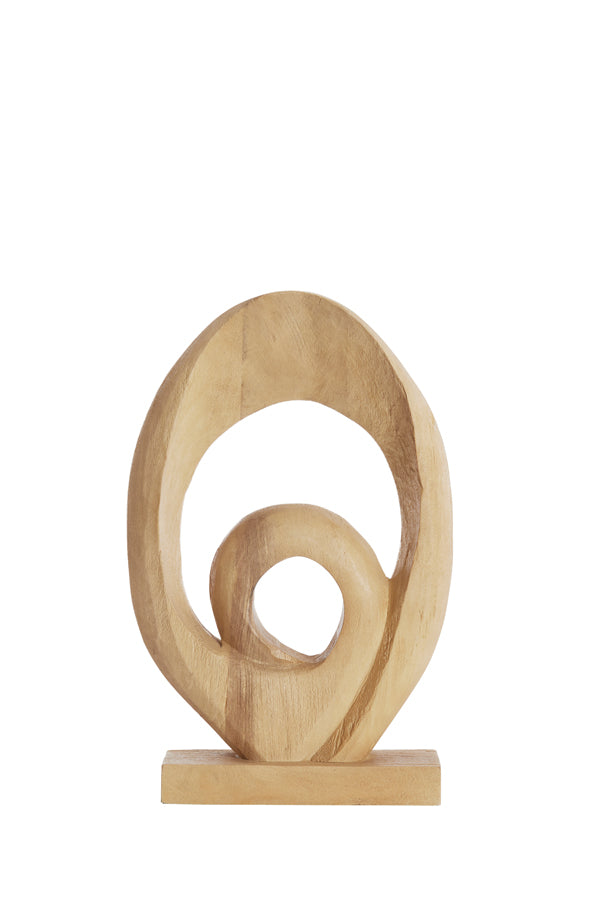 Ornament 30x9x46 cm RANDA wood matt natural
