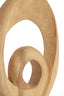 Ornament 30x9x46 cm RANDA wood matt natural