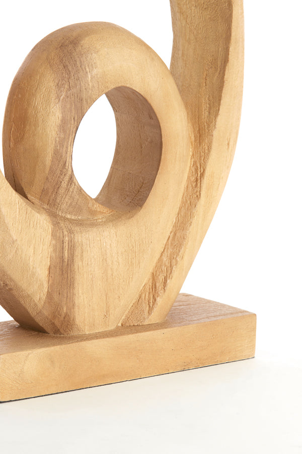 Ornament 30x9x46 cm RANDA wood matt natural