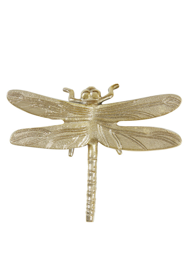 Ornament 22,5x18x5 cm DRAGONFLY shiny gold
