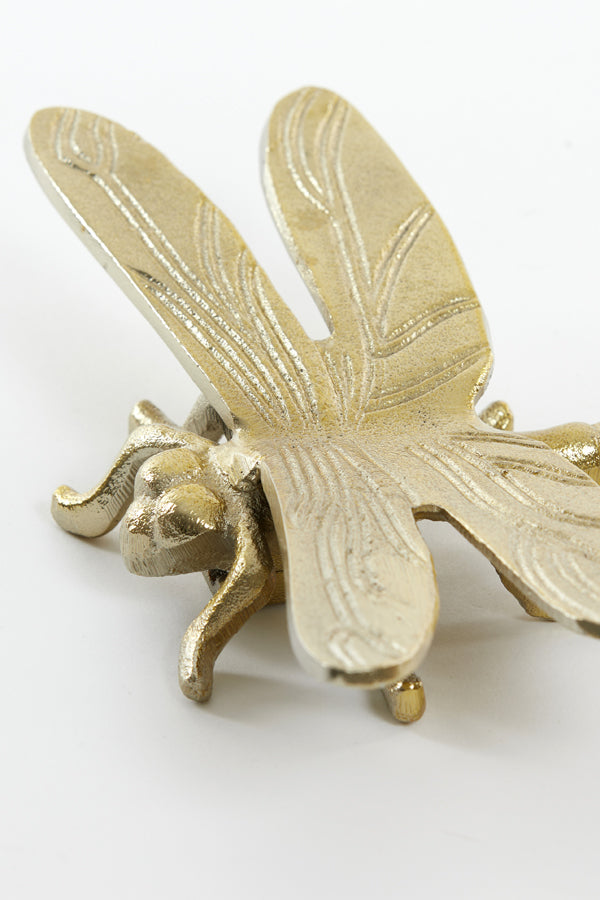 Ornament 22,5x18x5 cm DRAGONFLY shiny gold