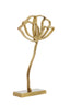 Ornament on base 28x8,5x45 cm PAPAVERU matt gold