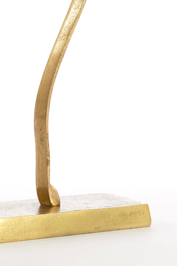 Ornament on base 28x8,5x45 cm PAPAVERU matt gold