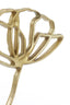 Ornament on base 28x8,5x45 cm PAPAVERU matt gold