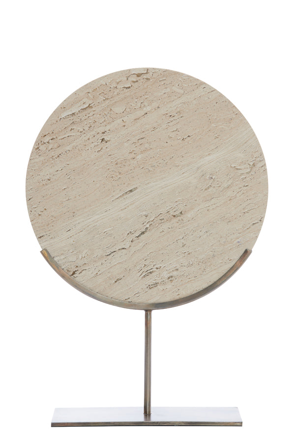 Ornament on base 35x10x51,5 cm MORENO sand travertine