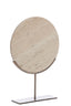 Ornament on base 35x10x51,5 cm MORENO sand travertine