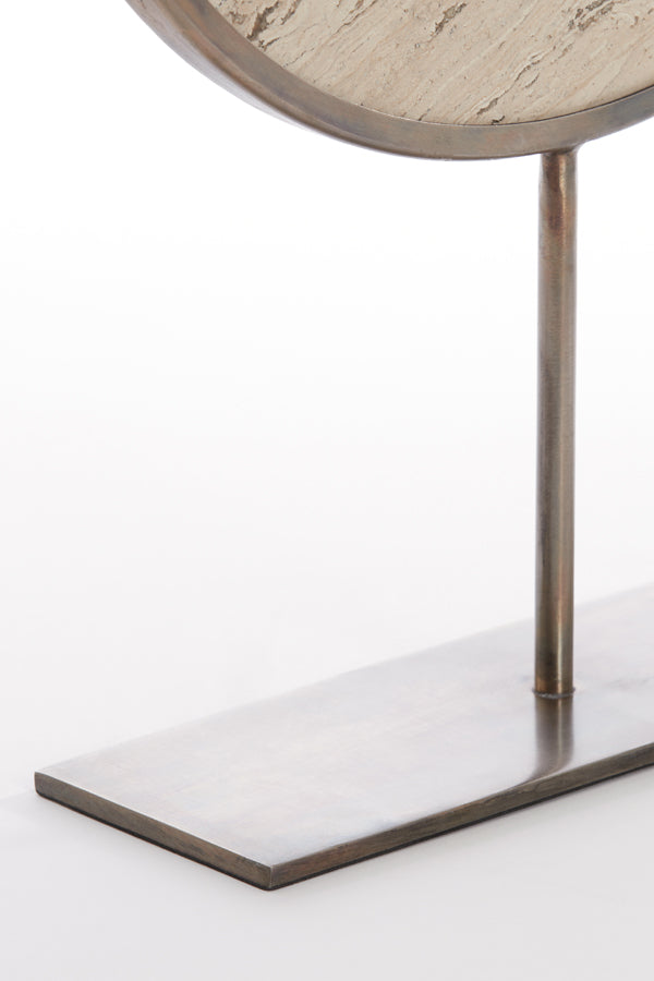 Ornament on base 35x10x51,5 cm MORENO sand travertine
