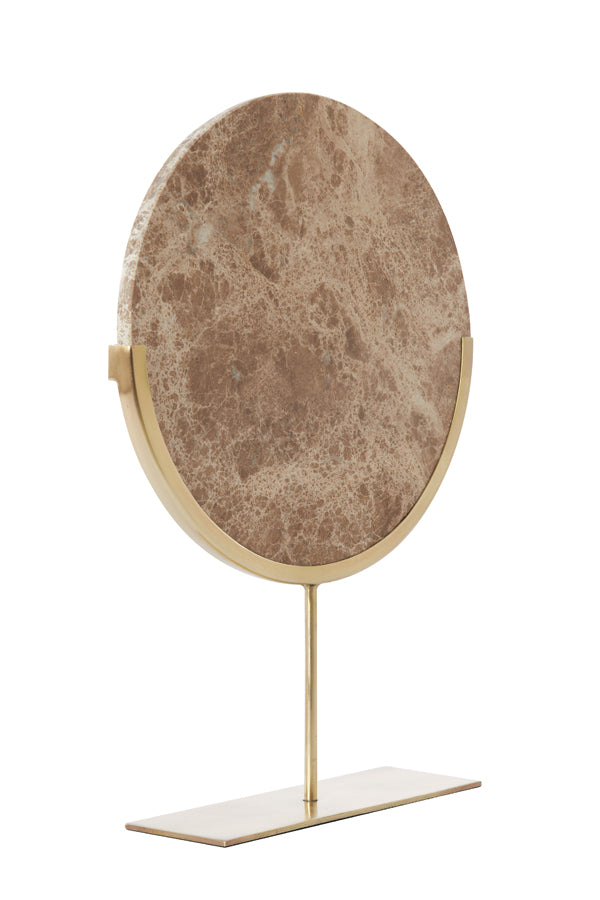 Ornament on base 35x10x51,5 cm MORENO marble brown